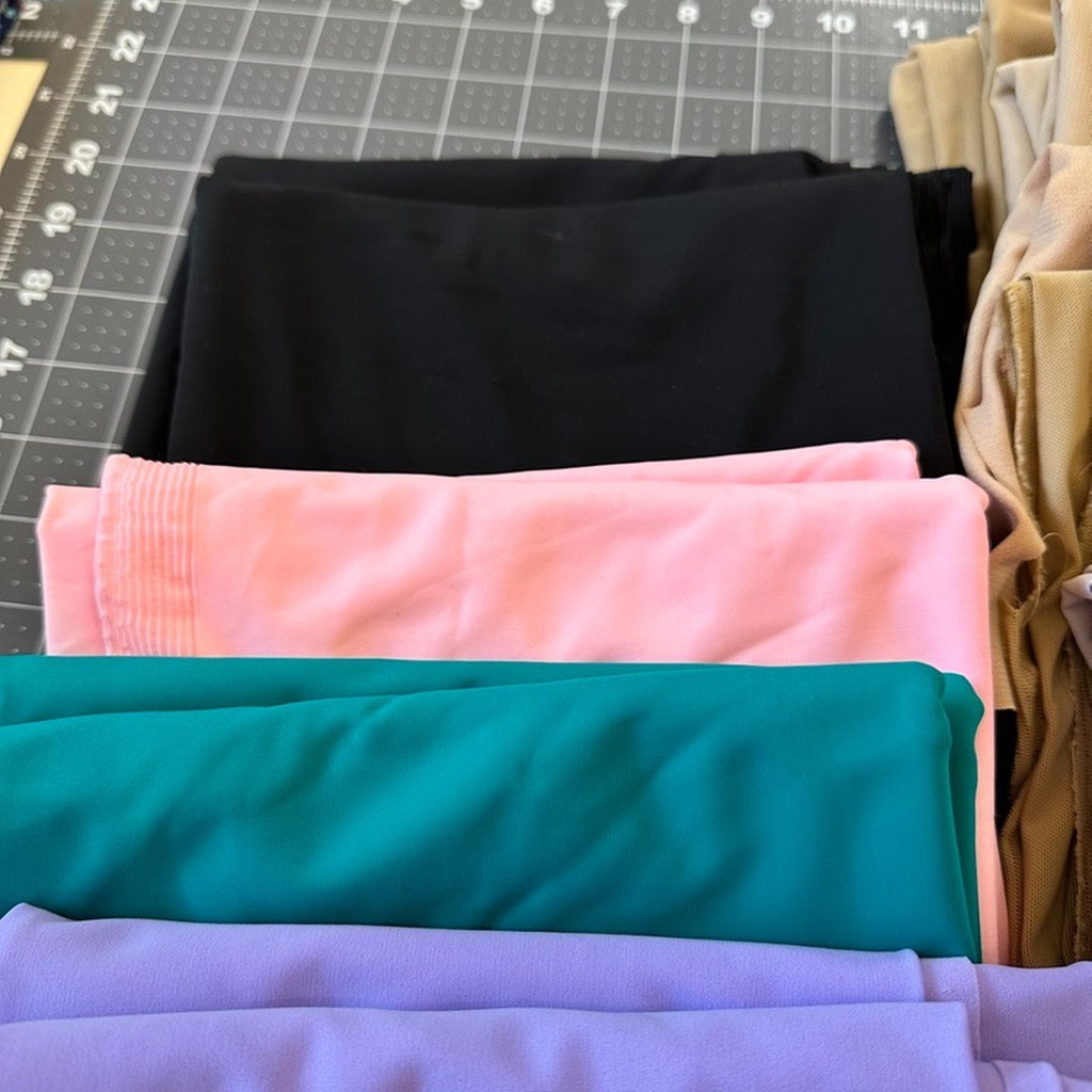 Huge Swimwear & Bathing Suit Stretch Nylon Fabric Lot – 7+ Yards + 8 lbs Scraps
