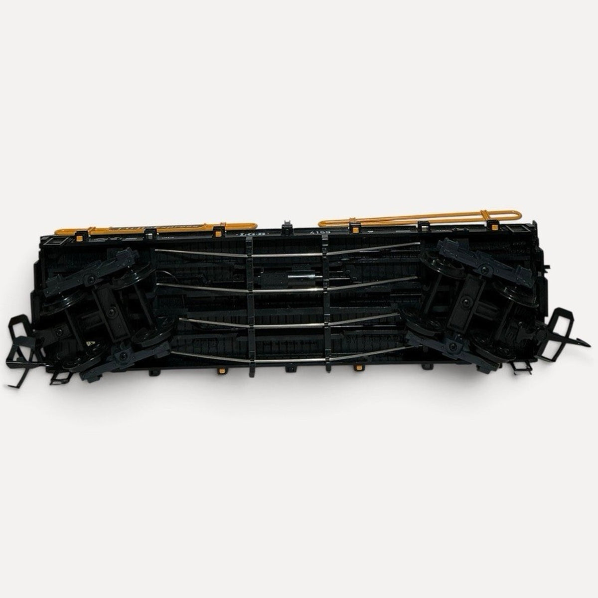 LGB G Scale #4159 Flatcar with Railings, "LGB Express" 1:22.5