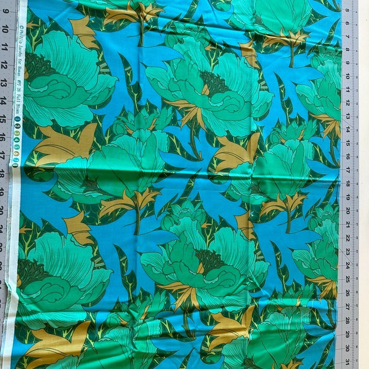2Y OOP Philip Jacobs Rustic Full Blown #PJ28 Turquoise Kaffe Fassett Rowan