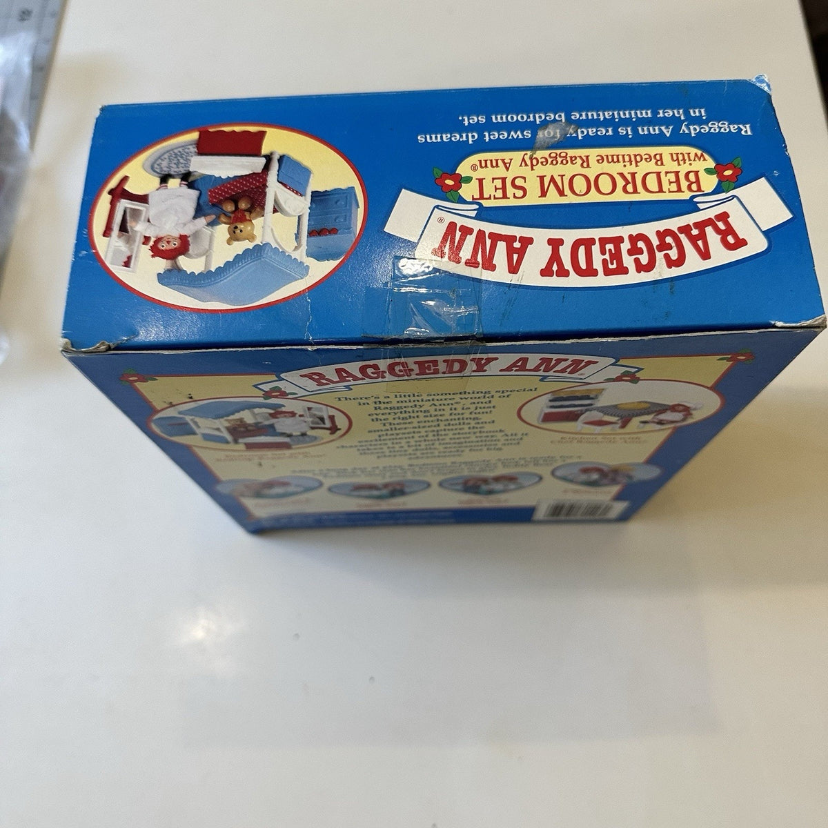 Vintage 1997 Raggedy Ann Bedroom Set: Canopy Bed, Doll, Teddy Bear (NIB)