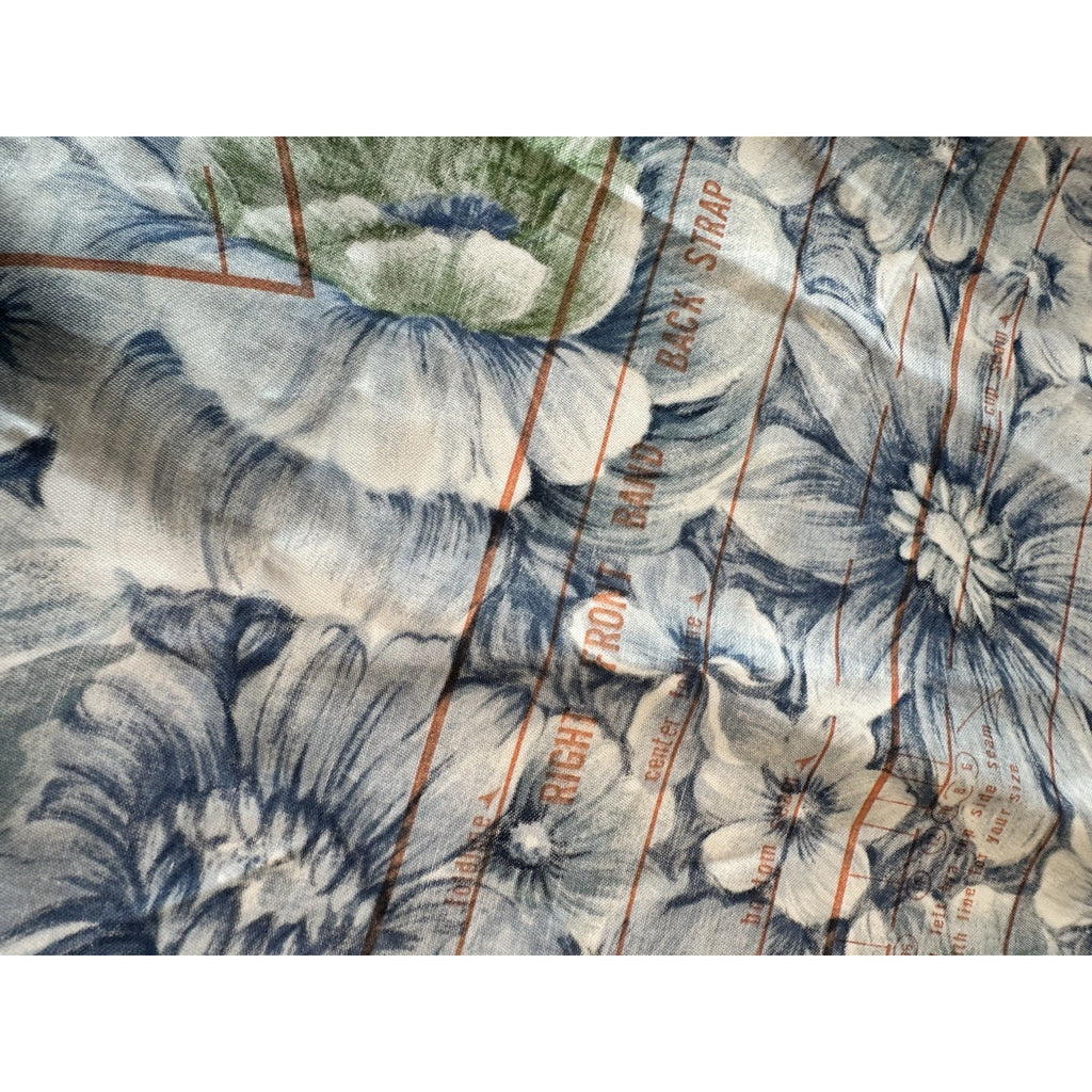 Vintage Cut & Sew Fabric Panel Hawaiian Floral Shorts Pattern HAWAIIPRINT