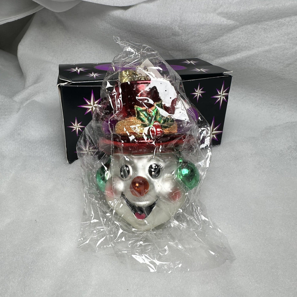 Retired NWT Christopher Radko Cool Character Snowman Ornament 3010271 2002