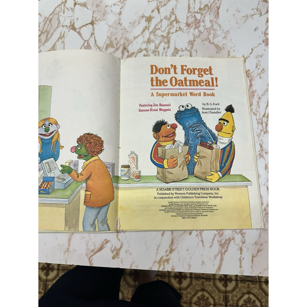 Vintage 1980 Sesame Street Dont Forget the Oatmeal Hardcover Book Golden Press
