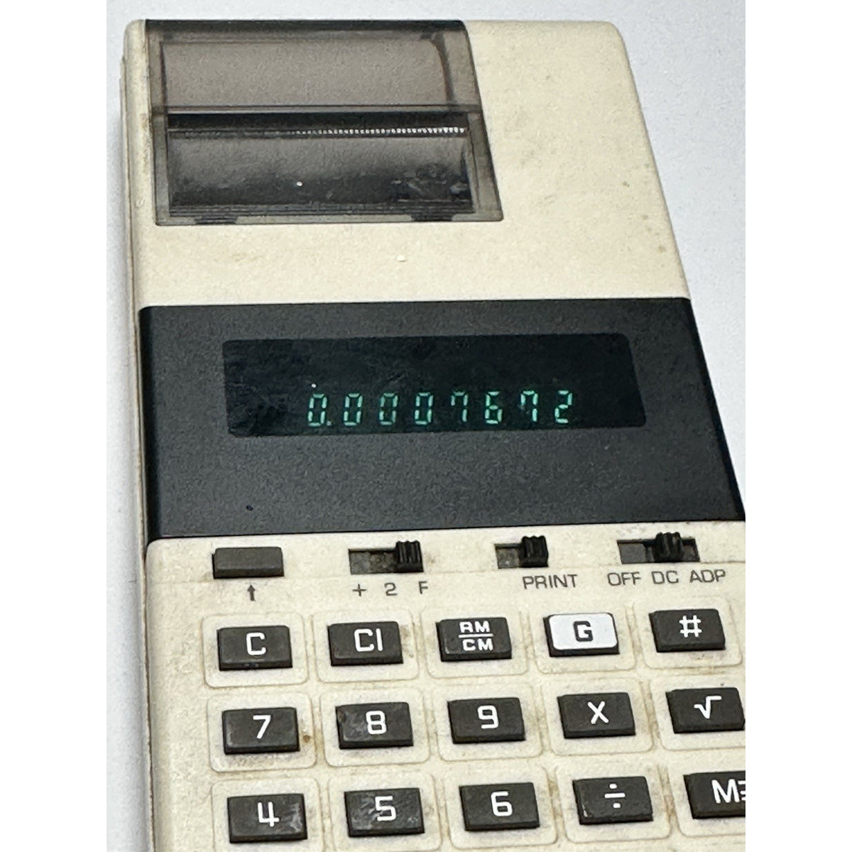 Working Canon TP-8 Pocket Printing Calculator, Small Keys/Display, Battery