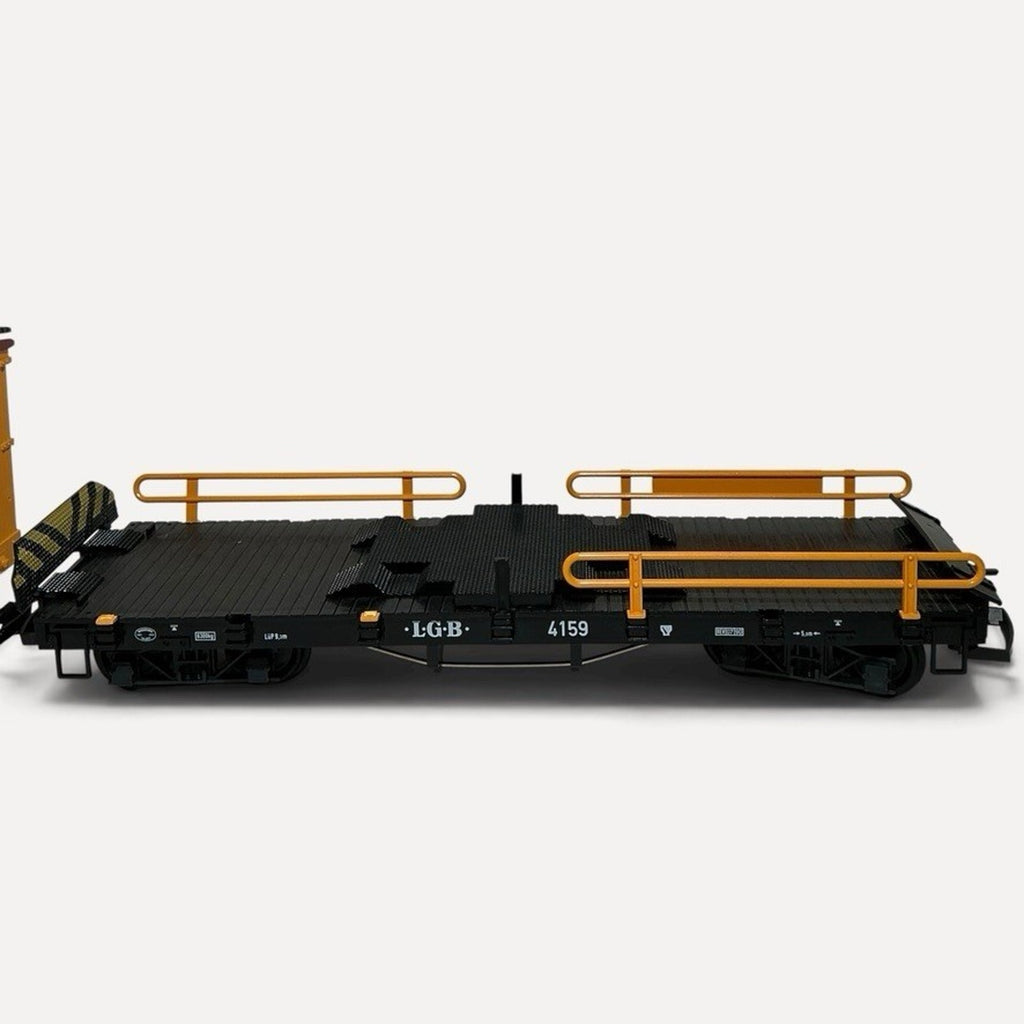 LGB G Scale #4159 Flatcar with Railings, "LGB Express" 1:22.5