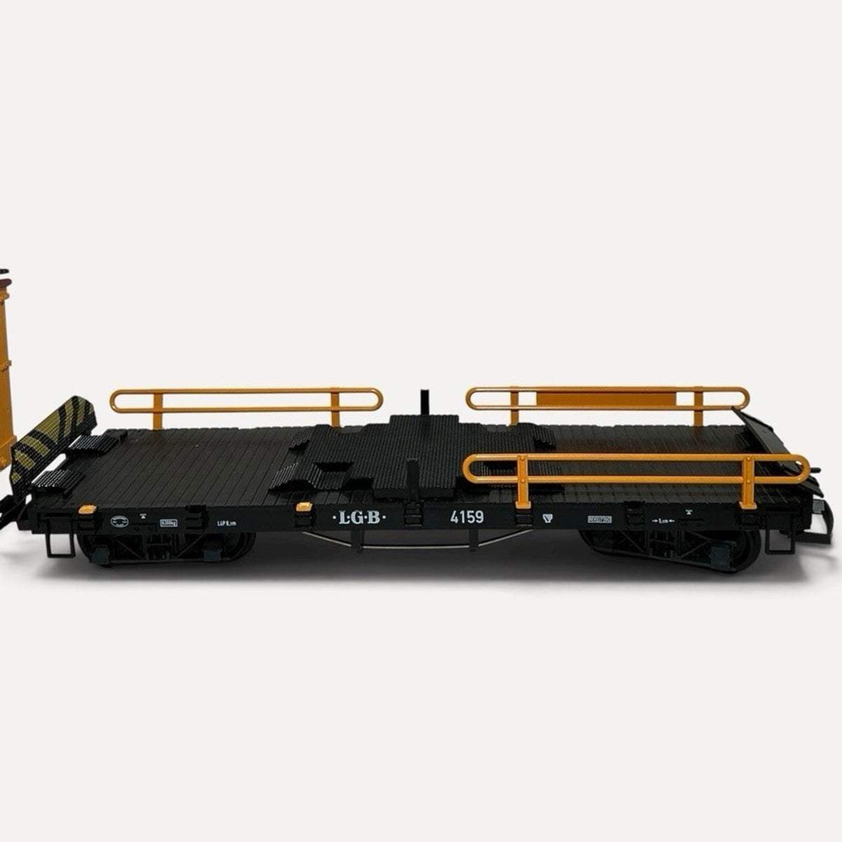 LGB G Scale #4159 Flatcar with Railings, "LGB Express" 1:22.5