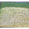 VTG Japanese Green Shibori Jacquard Fabric Panel – 2.5 Yds x 28" Wide (As-Is)