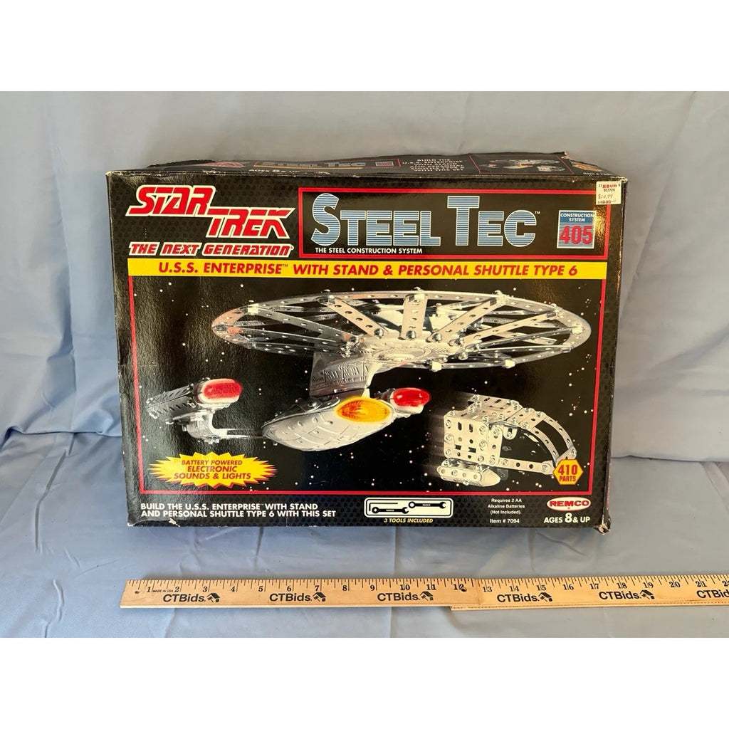 Star Trek TNG Steel Tec USS Enterprise Shuttle Build Kit Remco 7094 Unbuilt