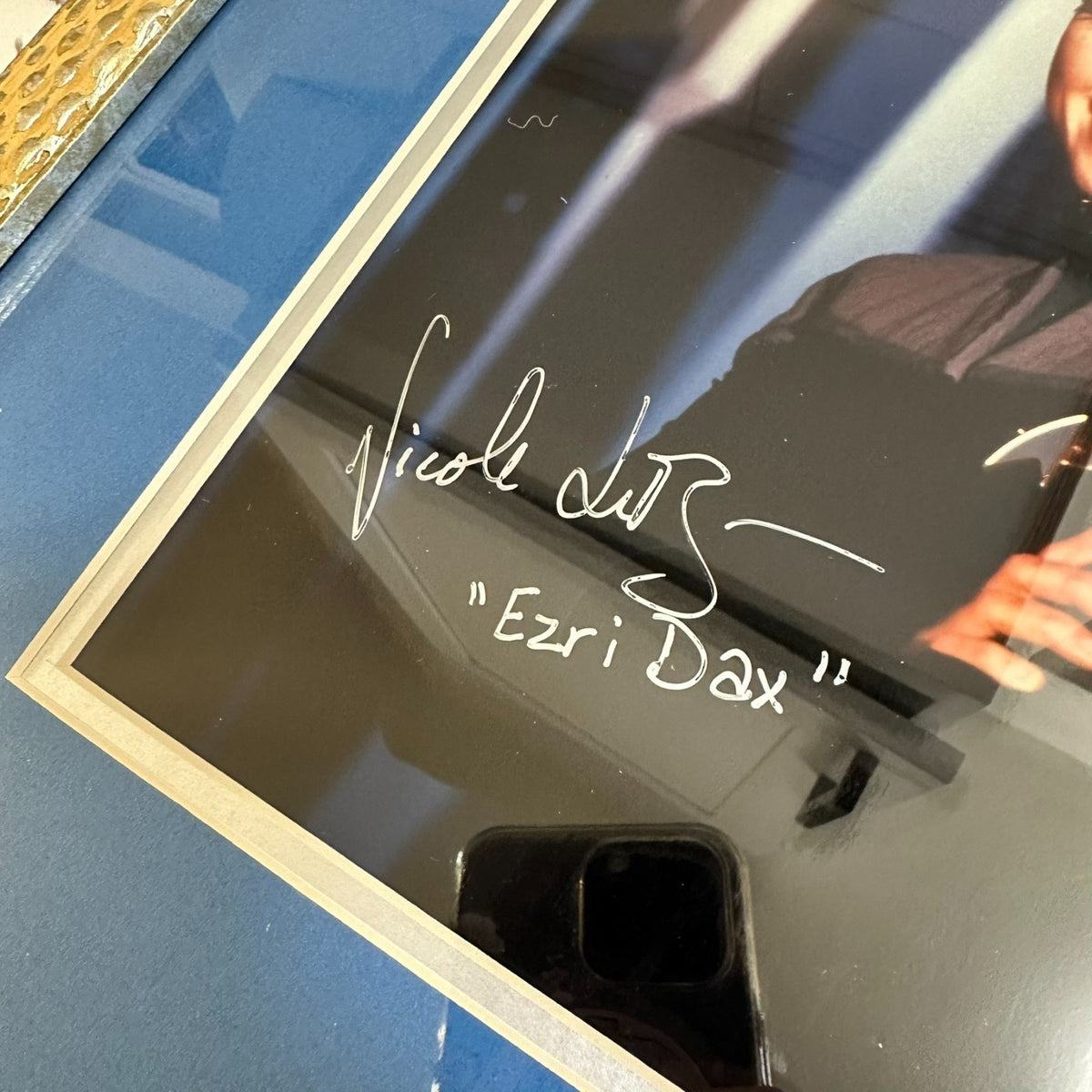 Star Trek Autograph Nicole de Boer DS9 Photo Jeri Ryan Voyager Plaque Bust Lot