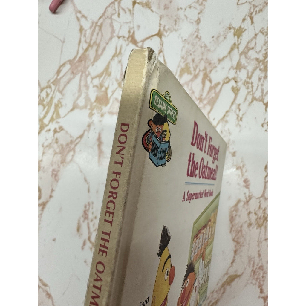 Vintage 1980 Sesame Street Dont Forget the Oatmeal Hardcover Book Golden Press