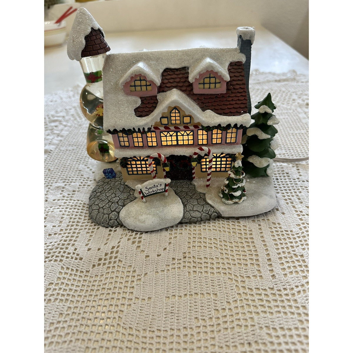 Hawthorne Village Santa's Toy Workshop & Red Sleigh Rudolph's Christmas 79056