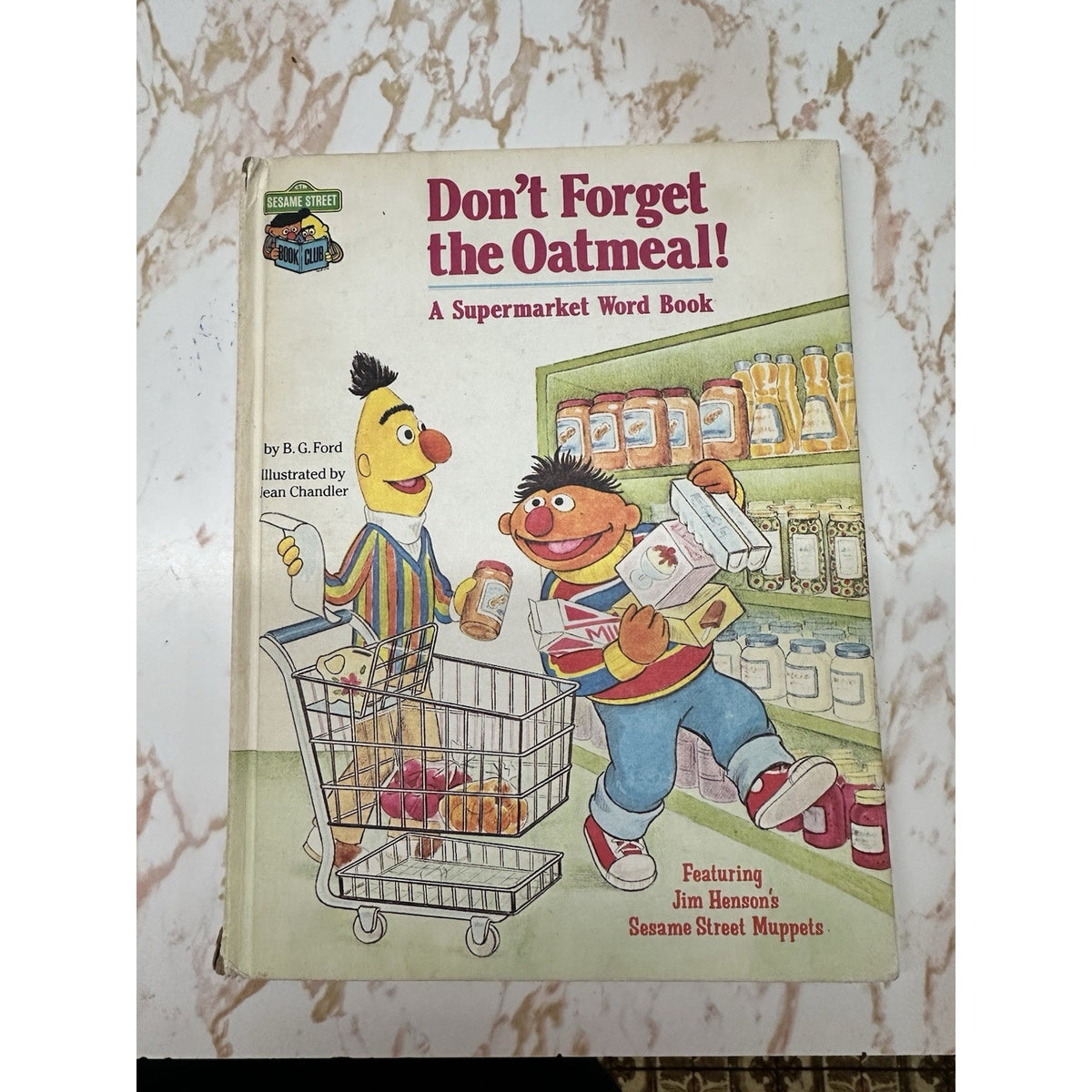 Vintage 1980 Sesame Street Dont Forget the Oatmeal Hardcover Book Golden Press