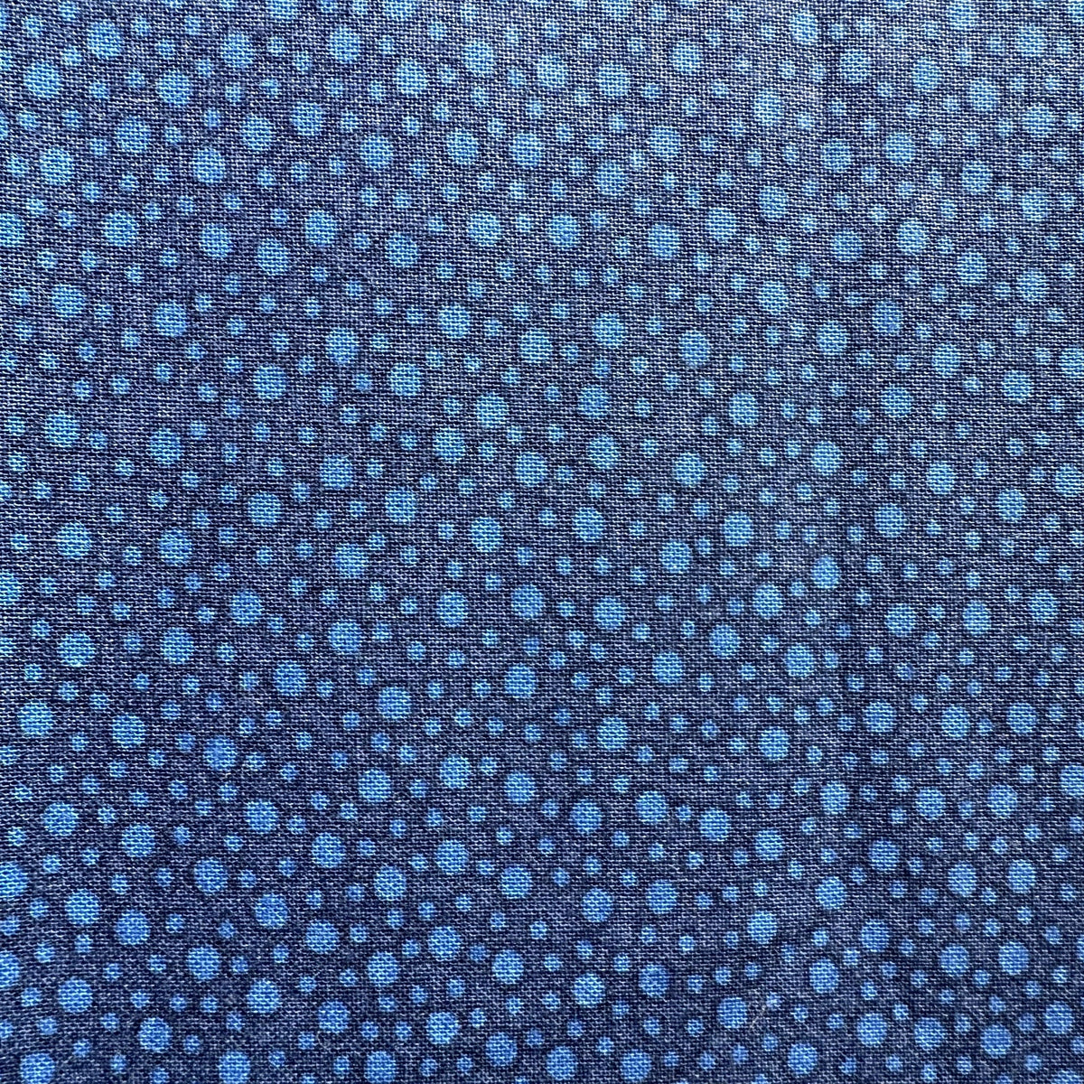 Joann Keepsake Calico Blue Dot Blender Quilting Cotton Fabric By The 1/2 Yard