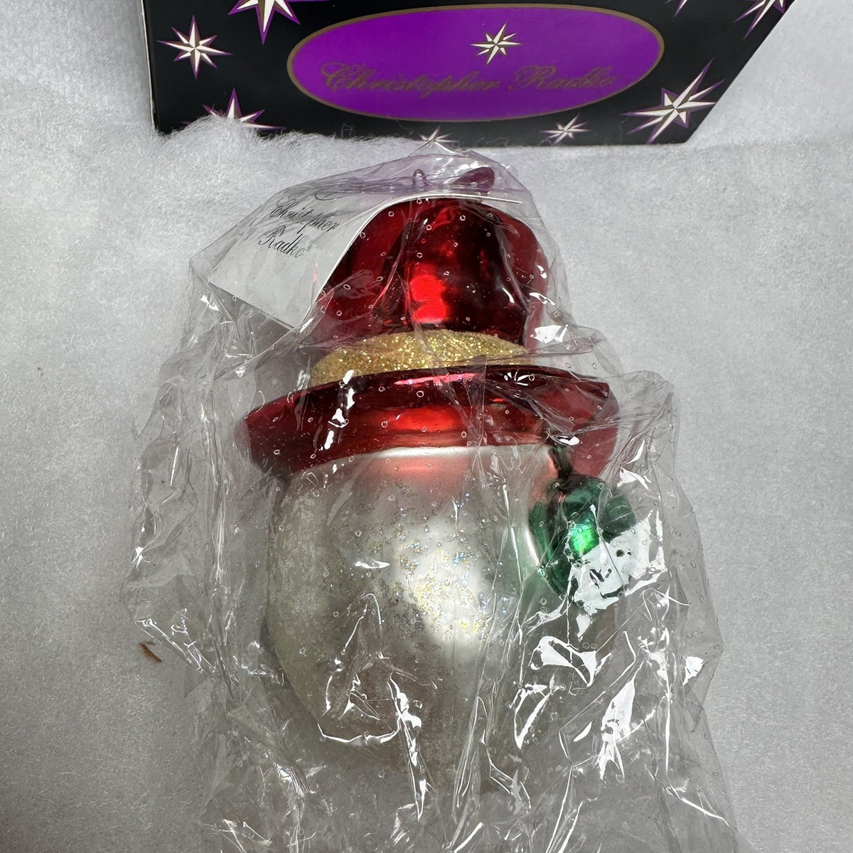 Retired NWT Christopher Radko Cool Character Snowman Ornament 3010271 2002