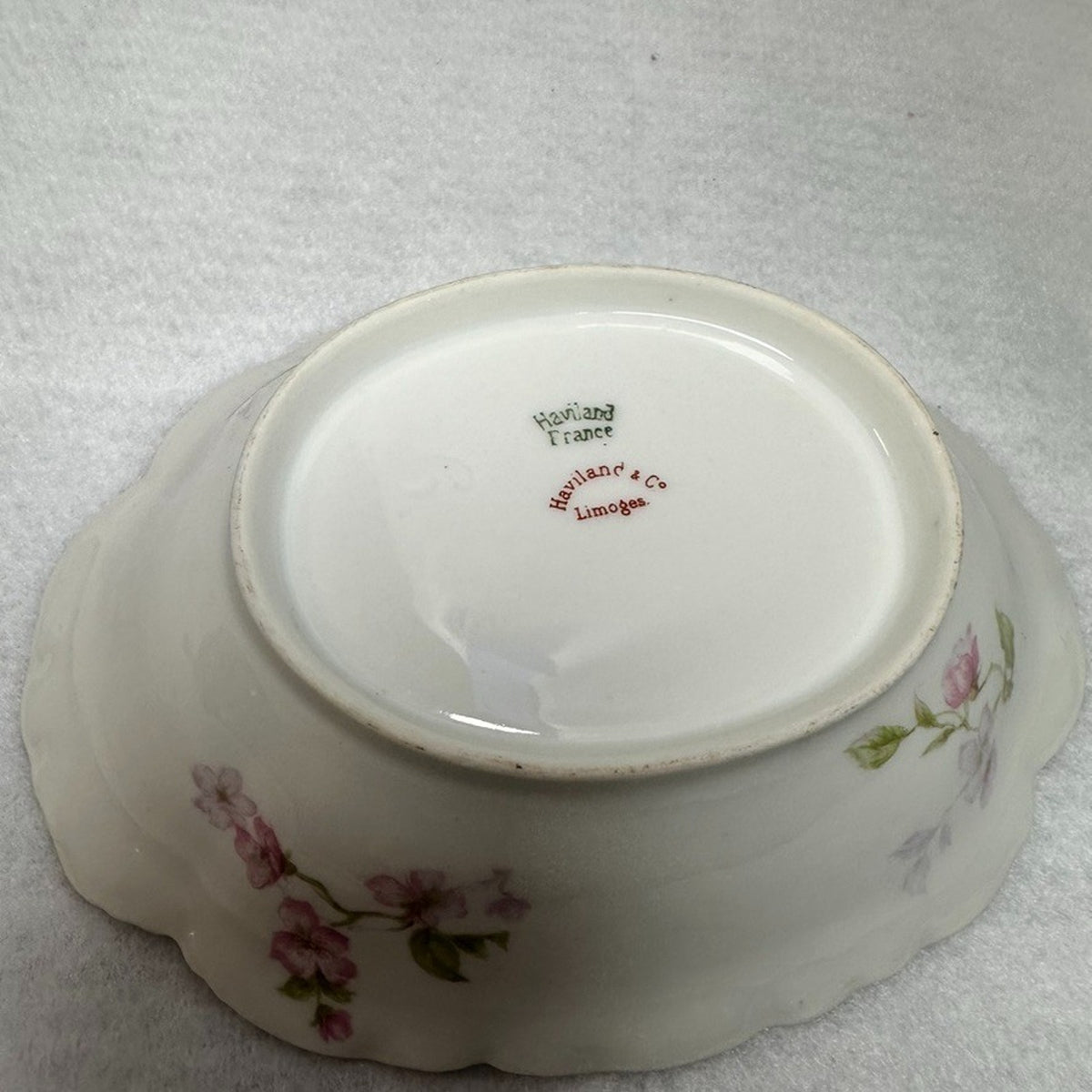 Set of 4 Antique Haviland Limoges Schleiger 37 Oval Relish Side Dishes Gold Trim