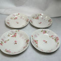 Set of 4 Antique Haviland Limoges Schleiger 37 Deep Bowls 7.25" Pink Blossom