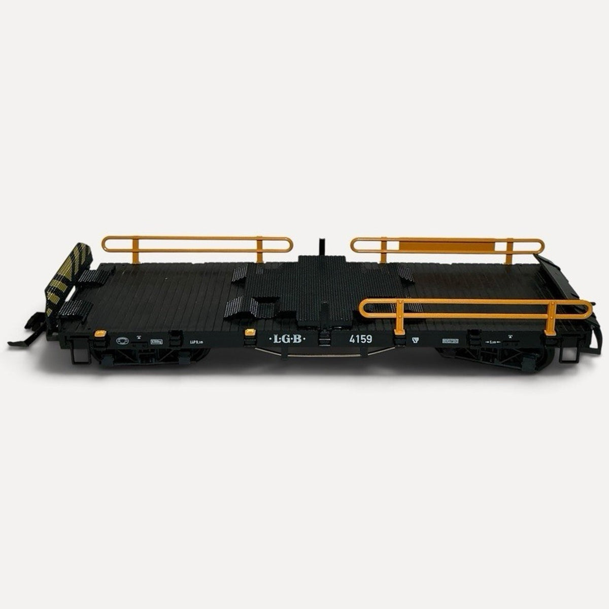 LGB G Scale #4159 Flatcar with Railings, "LGB Express" 1:22.5