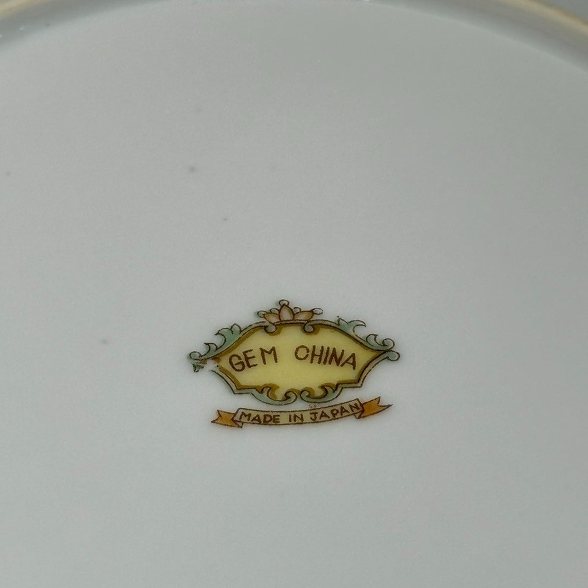 Vintage Gem China Japan Pinecone Teacups Saucers Plates Sugar Bowl Set