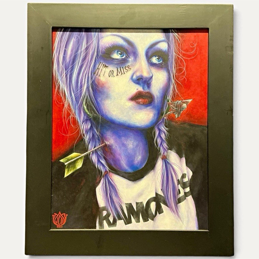 Original Jenny Dayton Painting "Look Out Below!" 2011 17x14 Signed Acrylic
