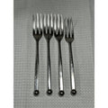 Sasaki Orbit Ward Bennett 3 Dinner 1 Salad Fork Vintage 18/8 Stainless Japan MCM