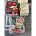 Holiday Christmas Fabric Lot 10+ Yards Quilting Cotton FQs Half Yards