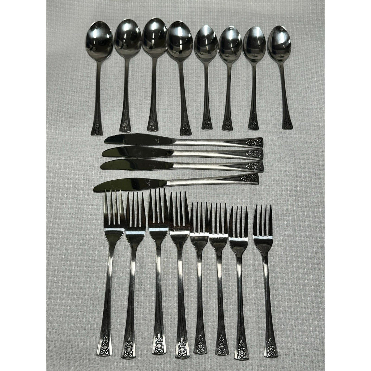 YOU PICK VTG Oneida Northland PASADENA Stainless Black Accent Silverware MCM