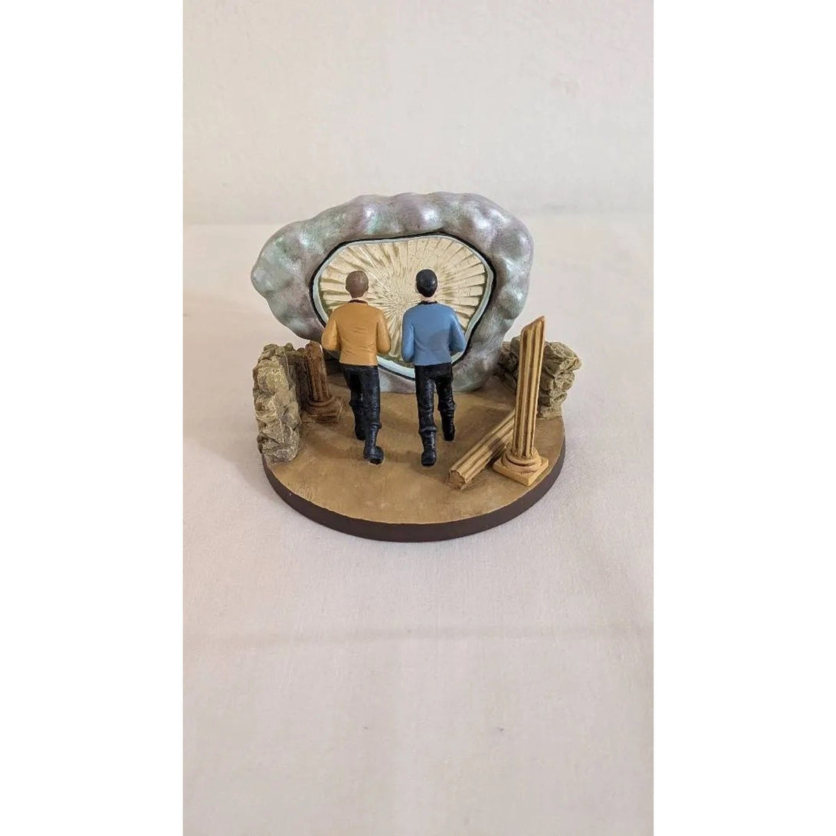 Hawthorne Village Star Trek Edge of Forever + Galileo 7 COA Diorama Enterprise