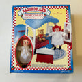 Vintage NIB 1997 Raggedy Ann Bedroom Set Kenner Hasbro Miniature Playset Doll House Furniture Canopy Bed Toy