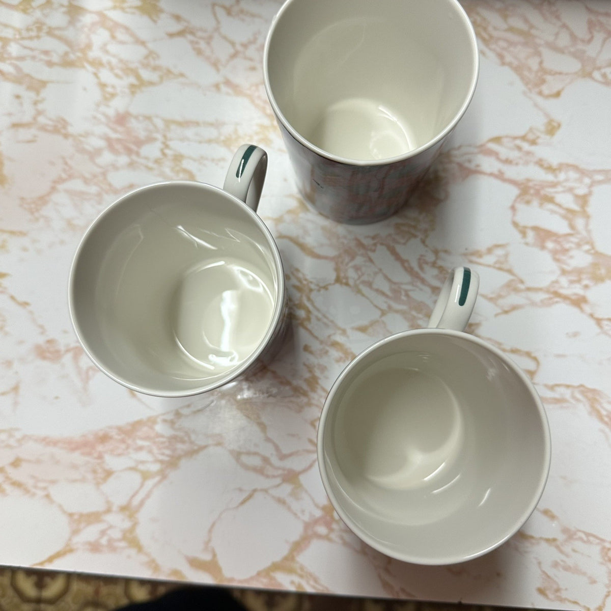 VTG Sasaki Tartan Plaid Christmas Coffee Mugs Set of 3 Charles Roberts Japan