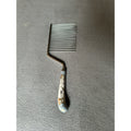 Vintage Porcelain Handle Angel Food Cake Breaker Comb Floral Slicer Cutter