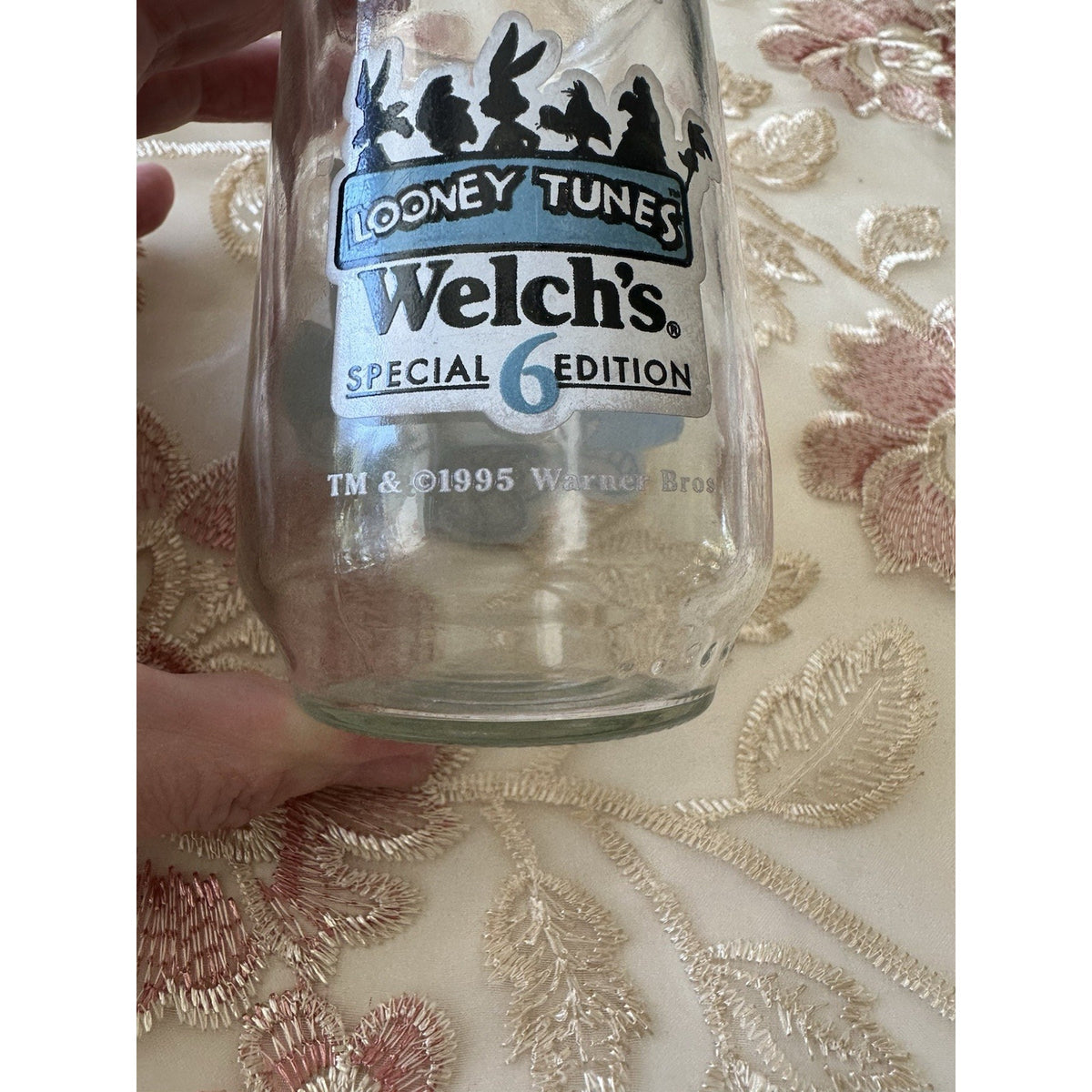 Vintage 1995 Welch's Looney Tunes Marvin the Martian K-9 Jelly Jar Glass