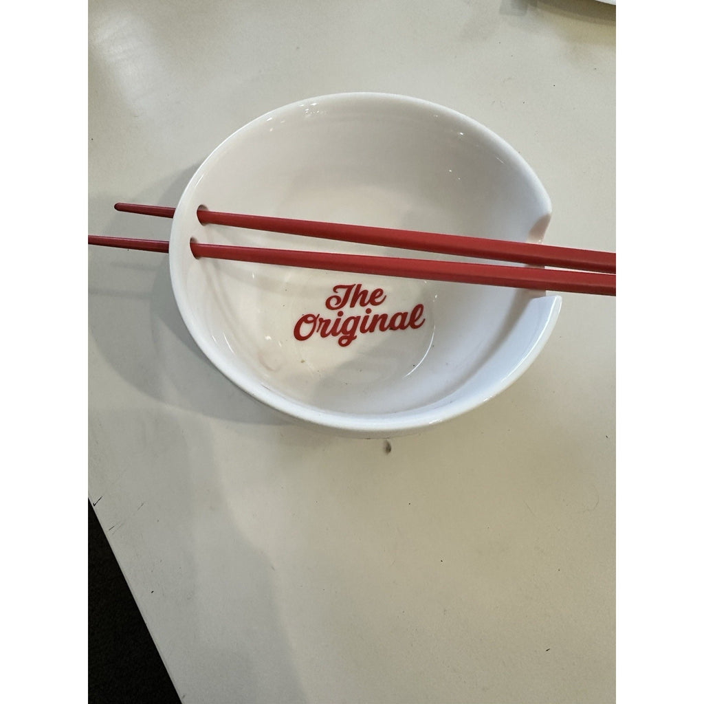 Nissin Cup Noodles Ceramic Ramen Bowl Set Chopsticks Bioworld The Original