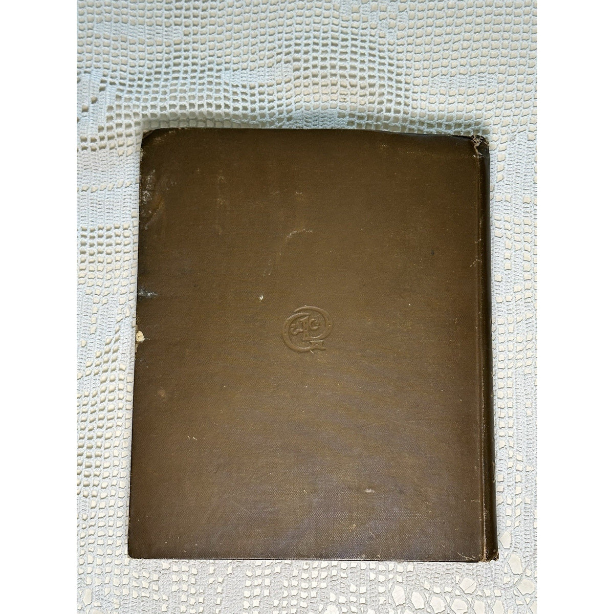 Antique 1897 Friendly Leaves Book Brown Cloth Gilt Cover Victorian Decor