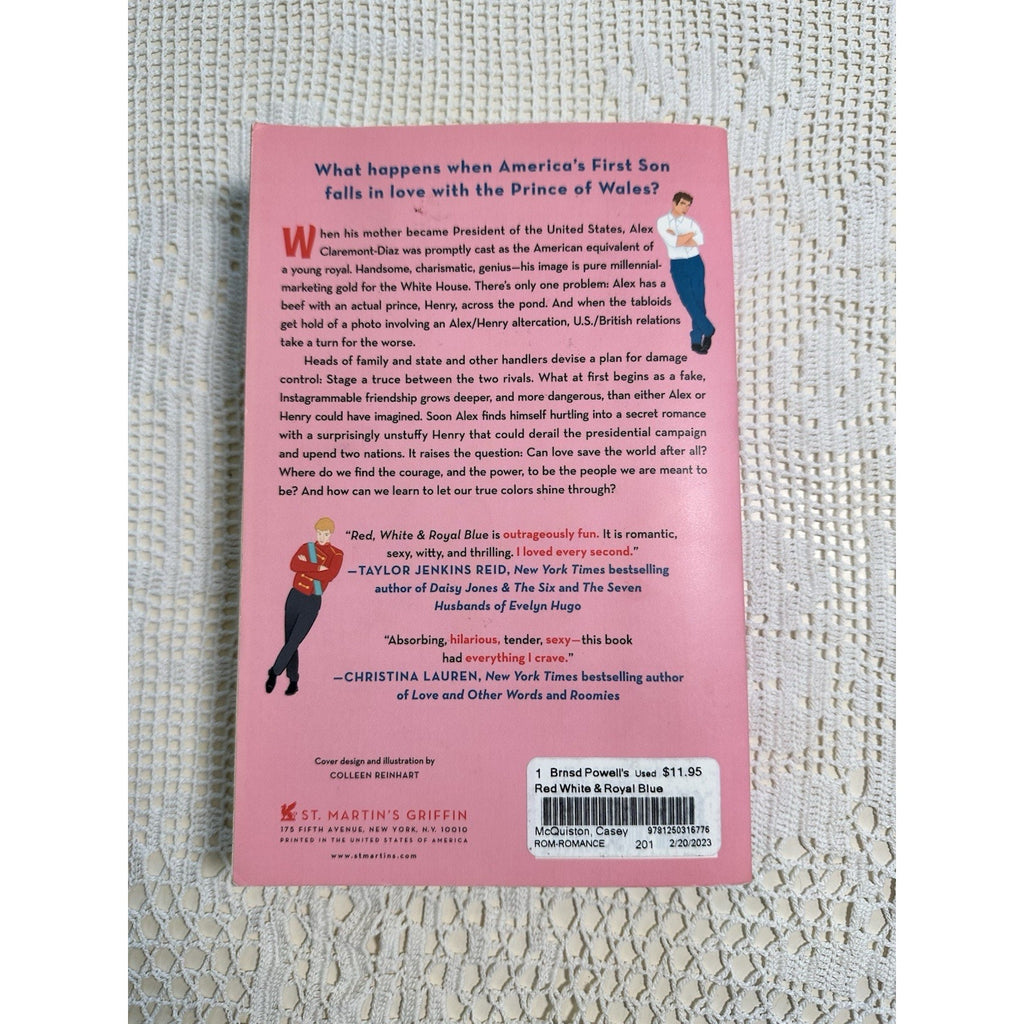 Red, White & Royal Blue by Casey McQuiston Trade Paperback St. Martin's 2019