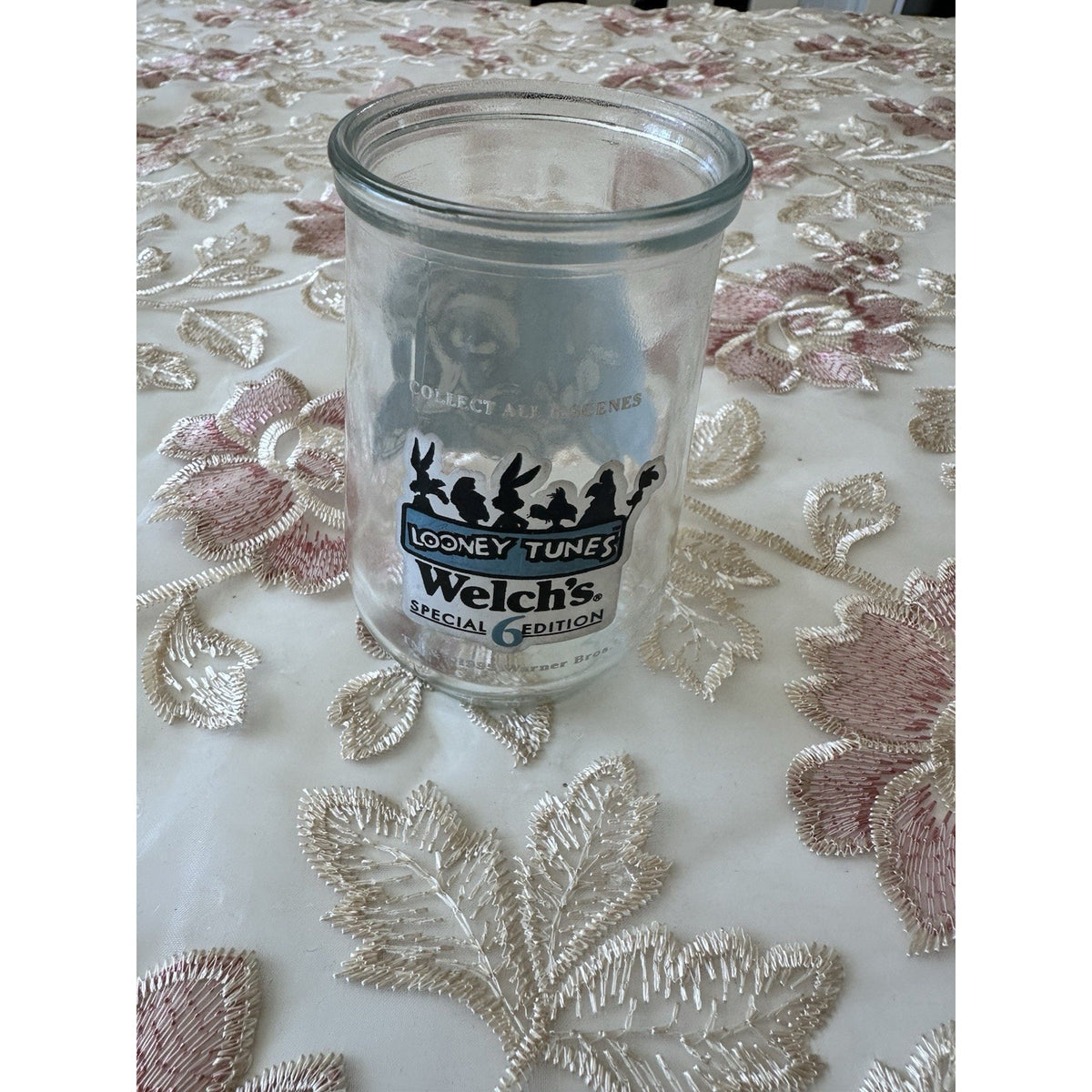 Vintage 1995 Welch's Looney Tunes Marvin the Martian K-9 Jelly Jar Glass