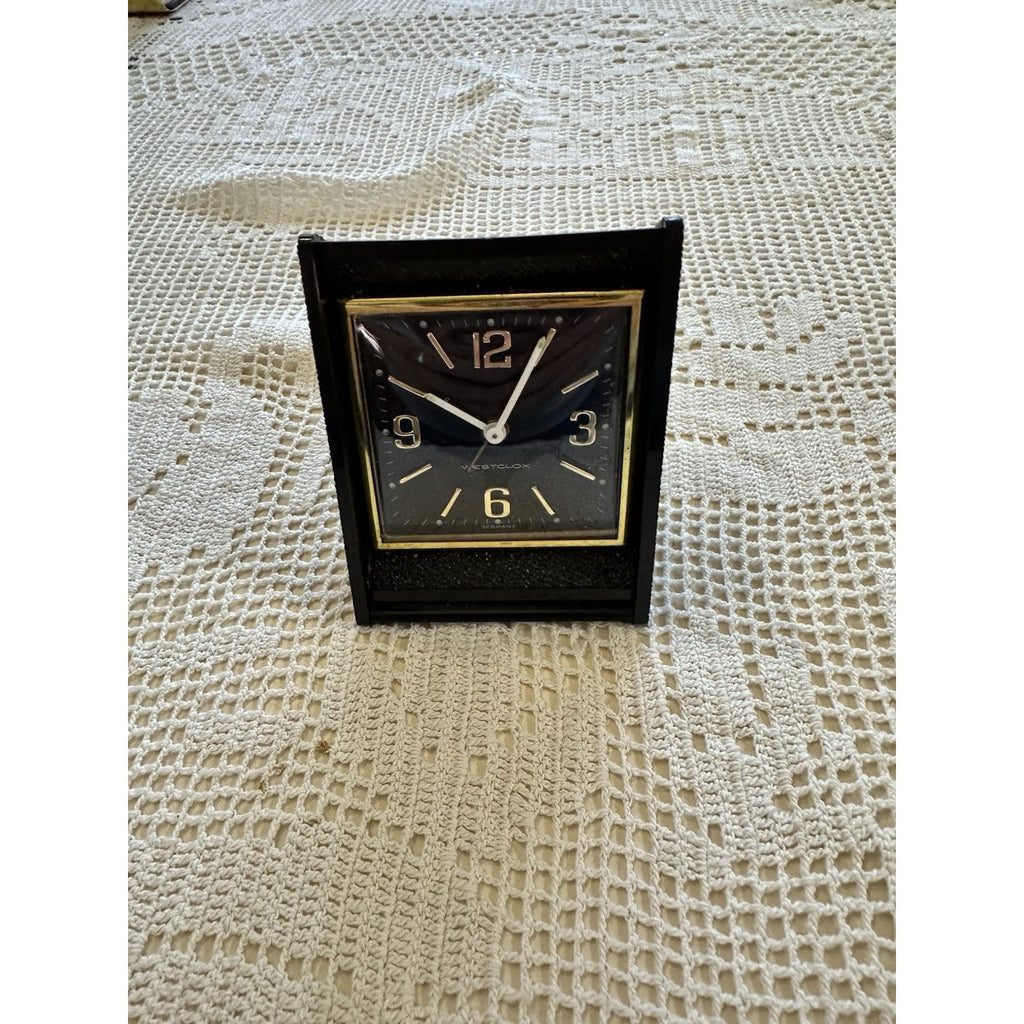 Vintage Westclox Commuter Travel Clock (In Original Box) MCM