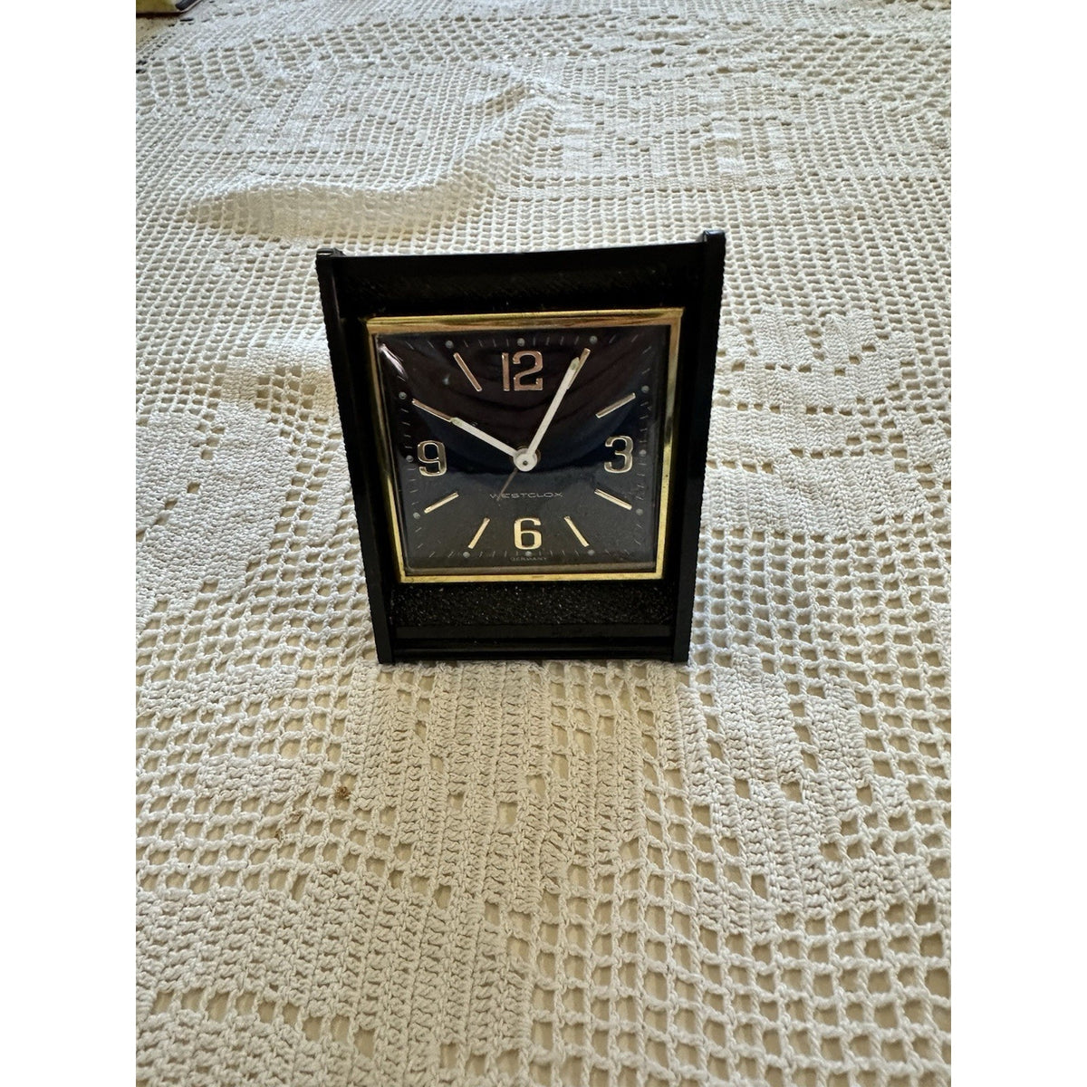 Vintage Westclox Commuter Travel Clock (In Original Box) MCM