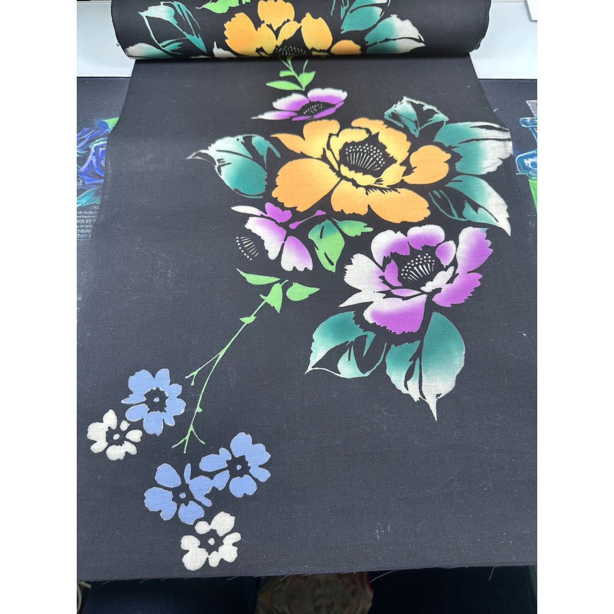 Japanese Yukata Deadstock Fabric "Moonlight Story"