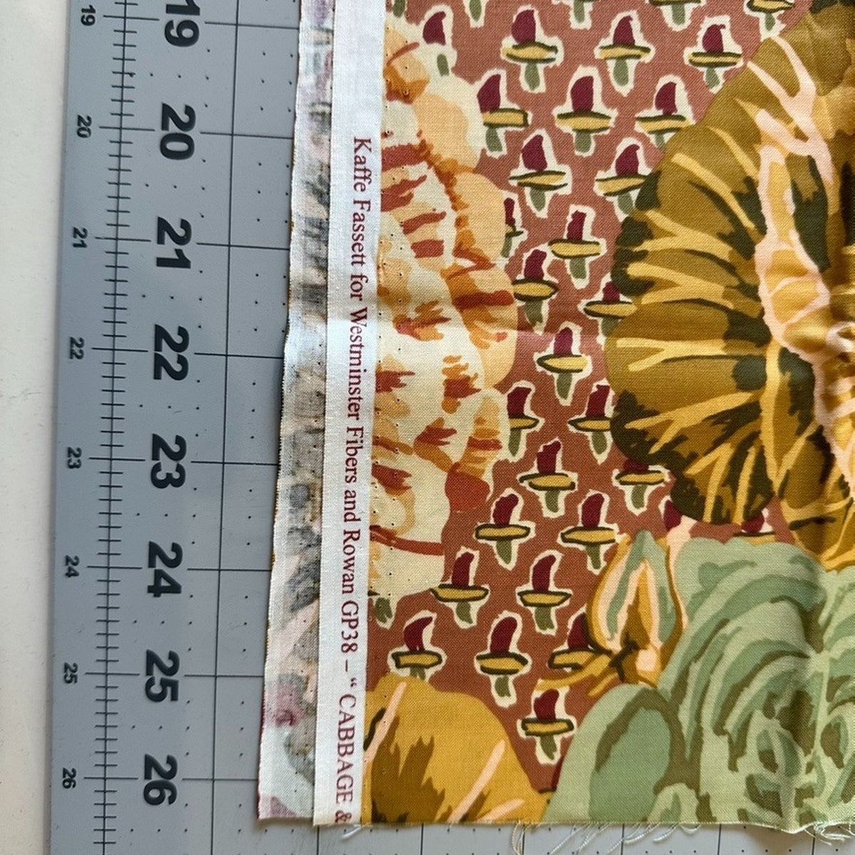 1/2Y OOP Kaffe Fassett Cabbage & Rose #GP38 Rustic Westminster Fibers