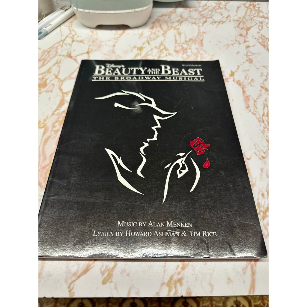 Beauty & The Beast Broadway Musical Vocal Selections Sheet Music Book 1994