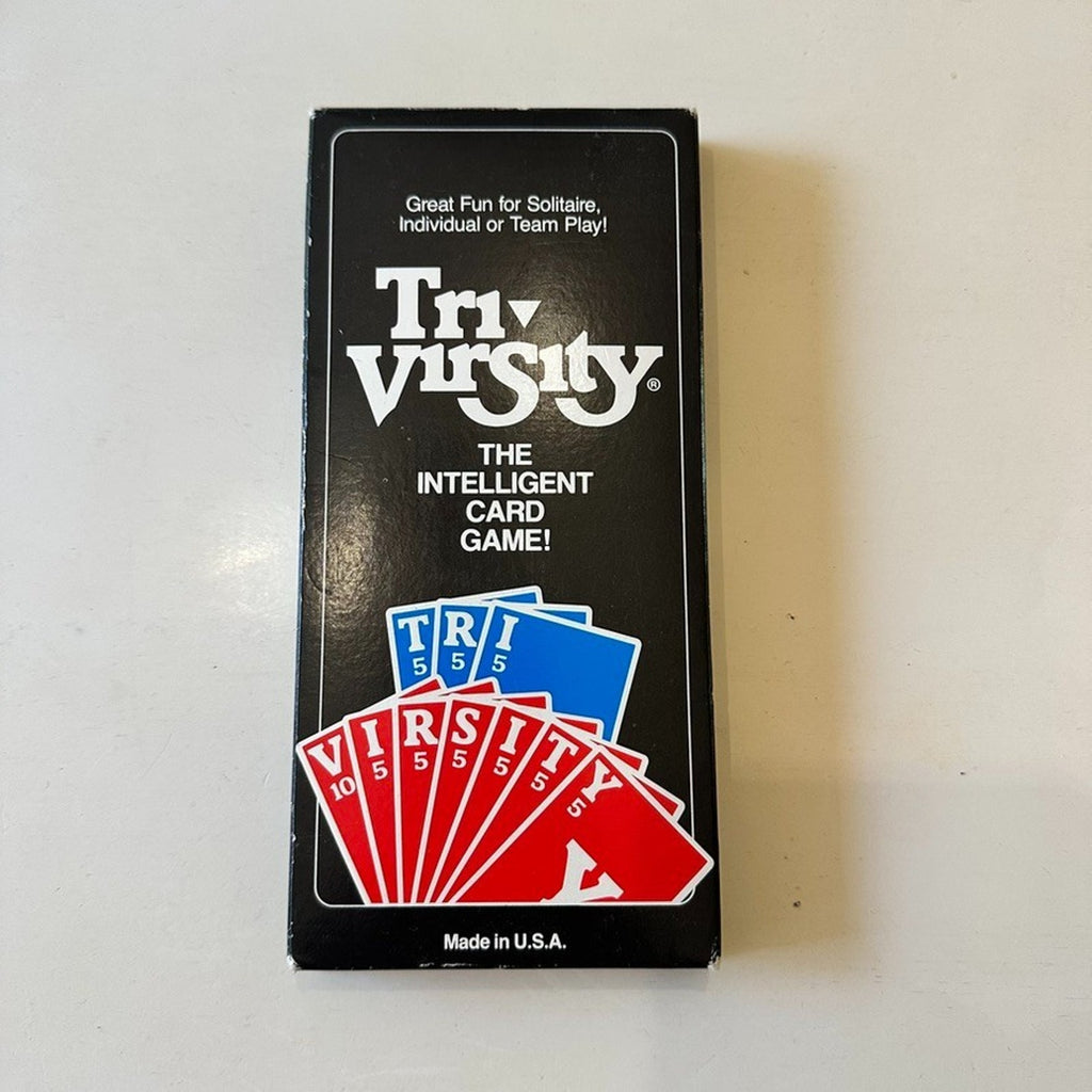 Vintage 1988 Tri-Virsity The Intelligent Card Game 3 Decks Complete NOB