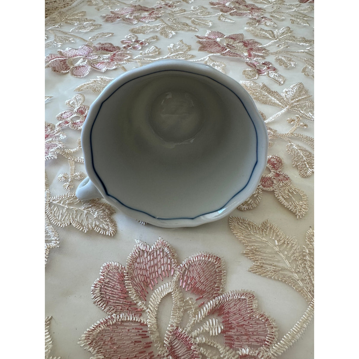 Vintage Blue Danube Japan Blue Onion Cup & Saucer Set of 5 Porcelain Tea Coffee