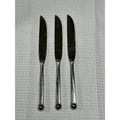 Set (3) Sasaki Orbit by Ward Bennett Table Knives Vintage Stainless Japan MCM