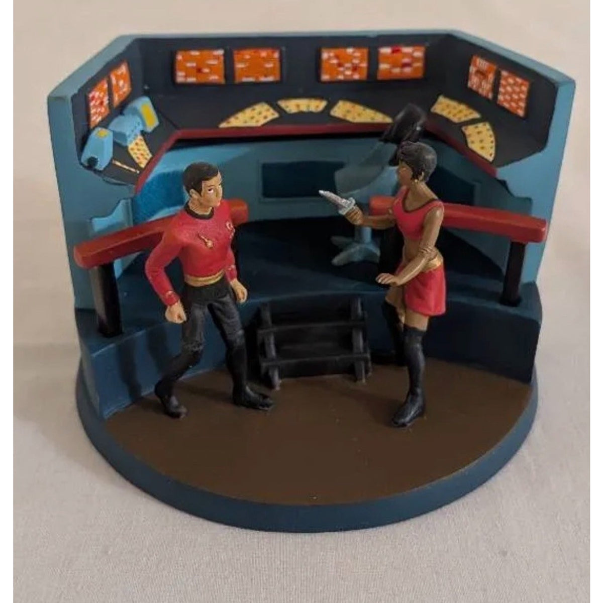Hawthorne Village Star Trek Naked Time & Mirror Mirror Dioramas Enterprise COA