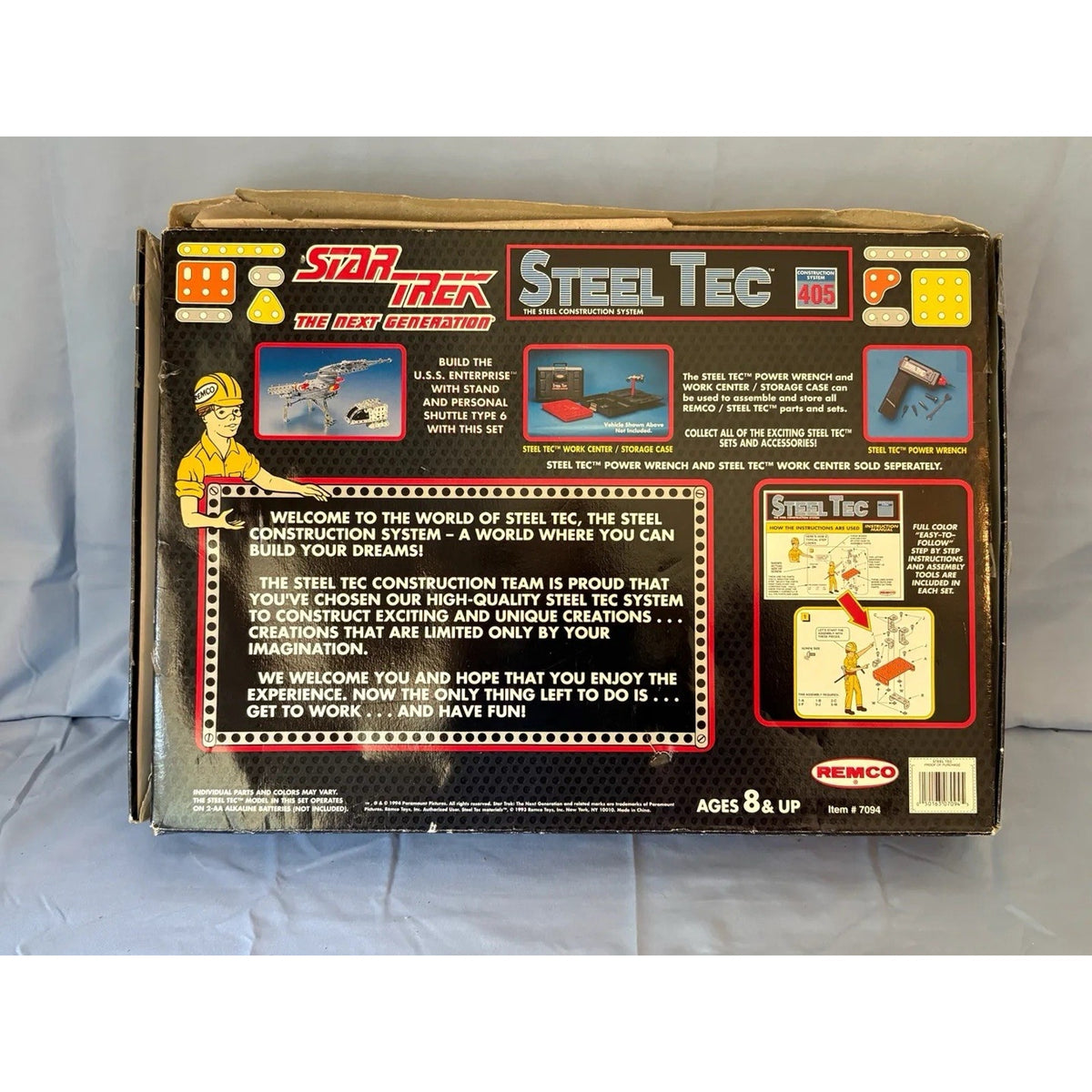 Star Trek TNG Steel Tec USS Enterprise Shuttle Build Kit Remco 7094 Unbuilt