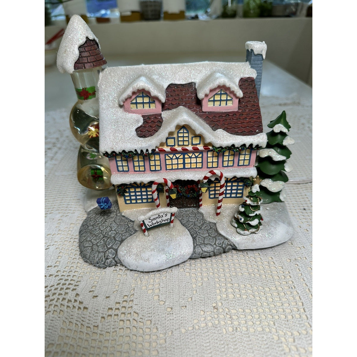 Hawthorne Village Santa's Toy Workshop & Red Sleigh Rudolph's Christmas 79056