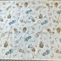 1999 ABCD clouds Precious Moments fabric BABY Spectrix 1YD quilt material VTG