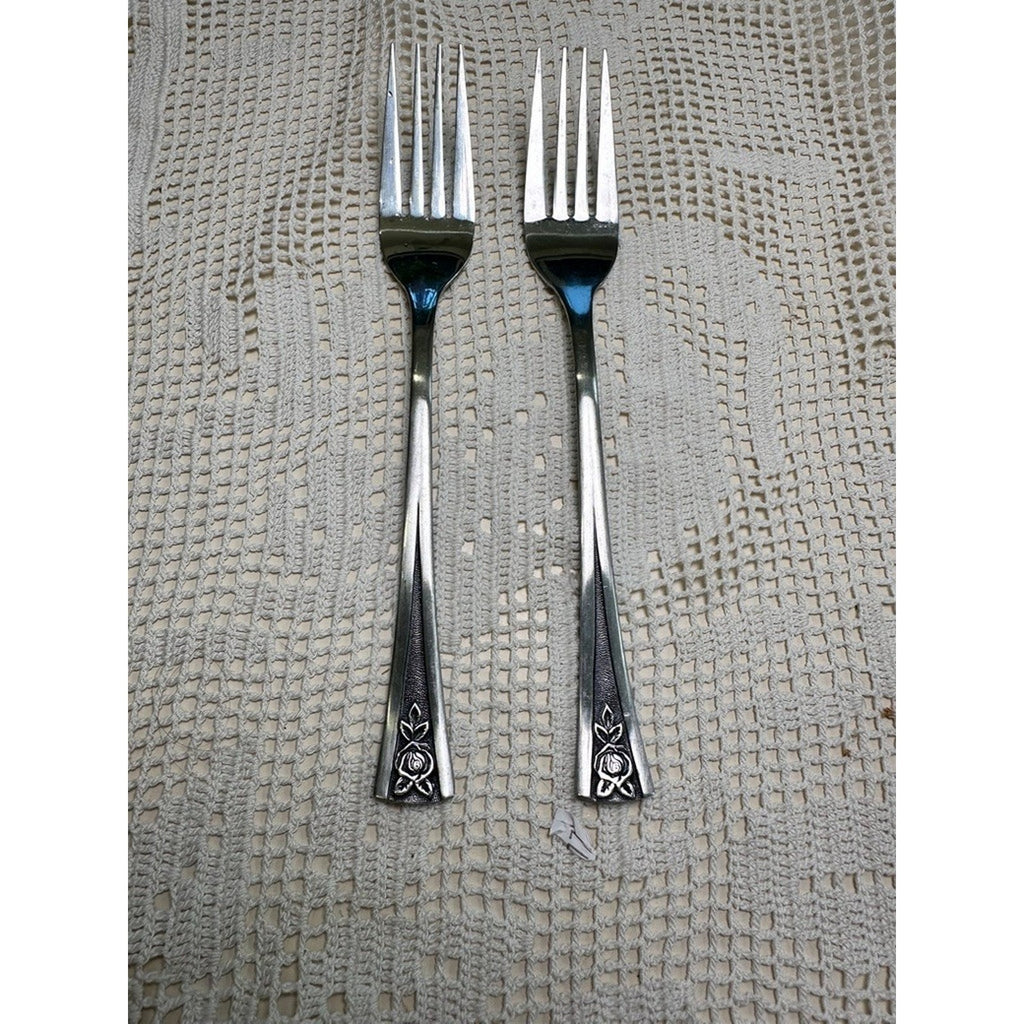 YOU PICK VTG Oneida Northland PASADENA Stainless Black Accent Silverware MCM