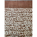 Vintage Japanese Shibori Brown Dot Jacquard Fabric 66x28 Rinzu Craft Textile