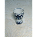 Vintage Blue Danube Japan Blue Onion Porcelain Double Egg Cup Egg Holder